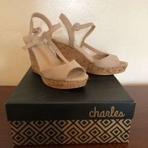 Charles by Charles David Latin Wedge Sandal
